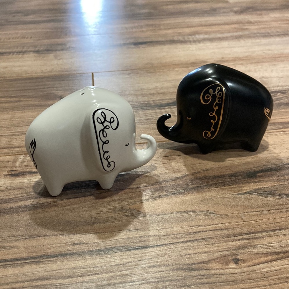 Kate Spade Elephant Salt and Pepper Shakers